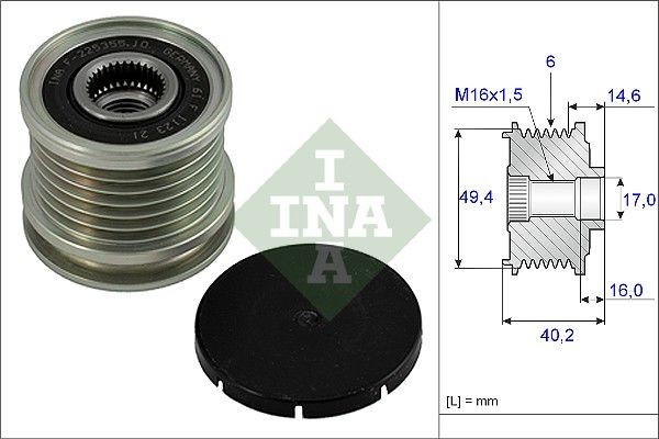 INA 535 0001 10: Poulie roue libre, alternateur Outillage spécialisé nécessaire pour le montage