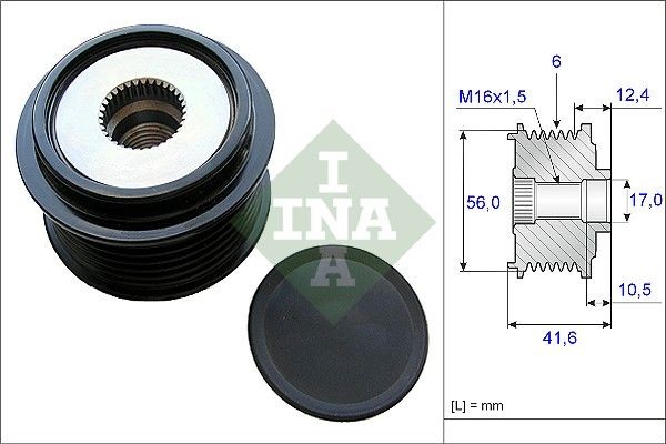 INA 535 0210 10: Sistem roata libera, generator Pt. montaj necesita scula speciala