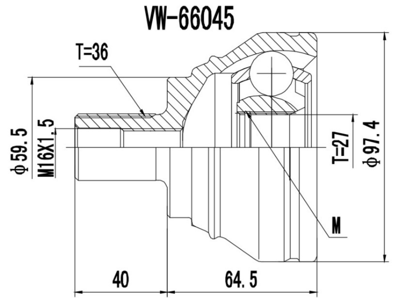 PROCARO 77-AU-040: Jeu de joints, arbre de transmission