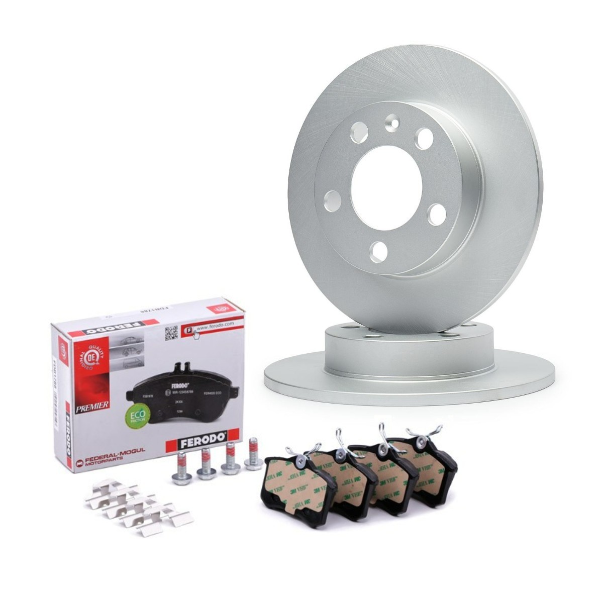FERODO FRD3405N0010: Kit de discos de freno y pastillas Ø: 232mm, macizo
