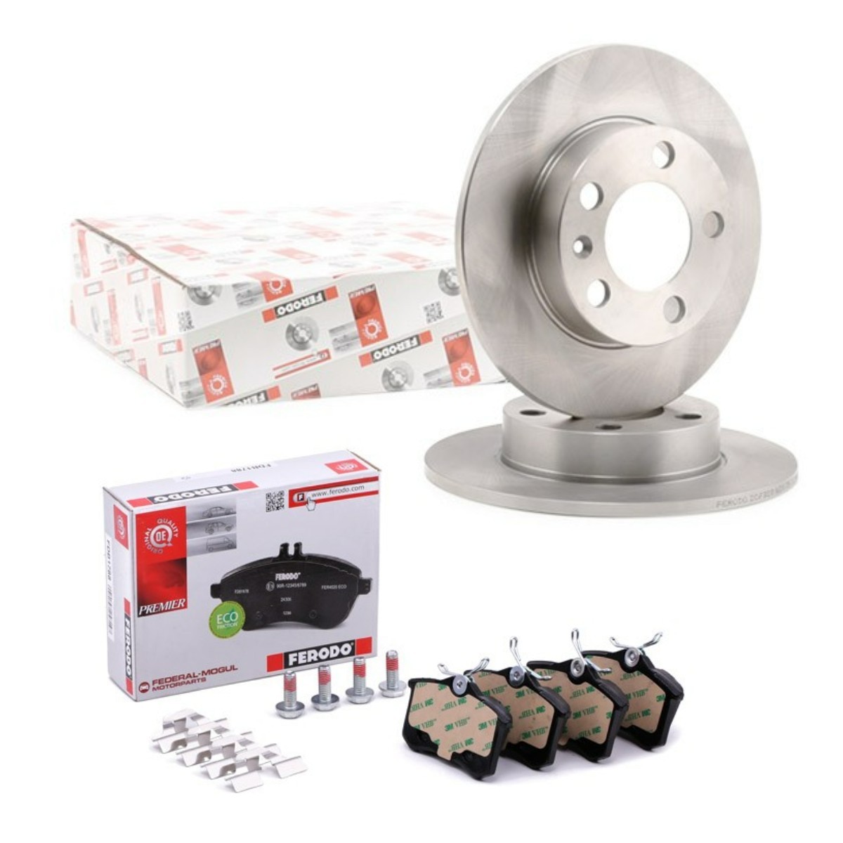 FERODO FRD3405N0019: Спирачен комплект, дискови спирачки Ø: 232mm, плътен