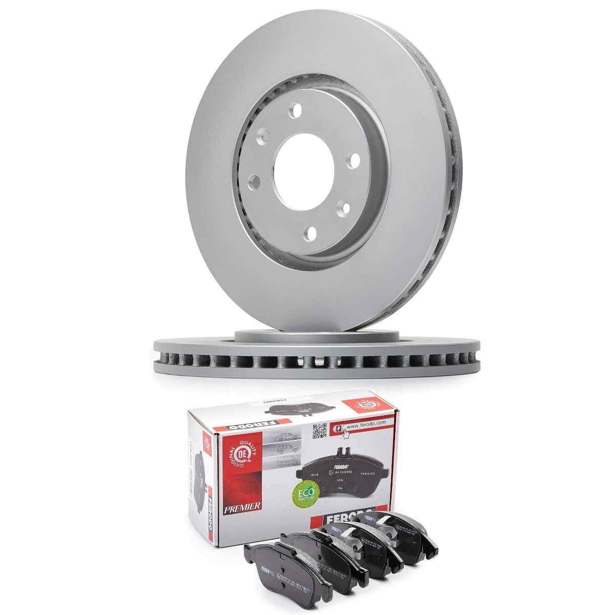 FERODO FRD3405N0025 Bremsscheiben und -beläge Ø: 283mm, Belüftet
