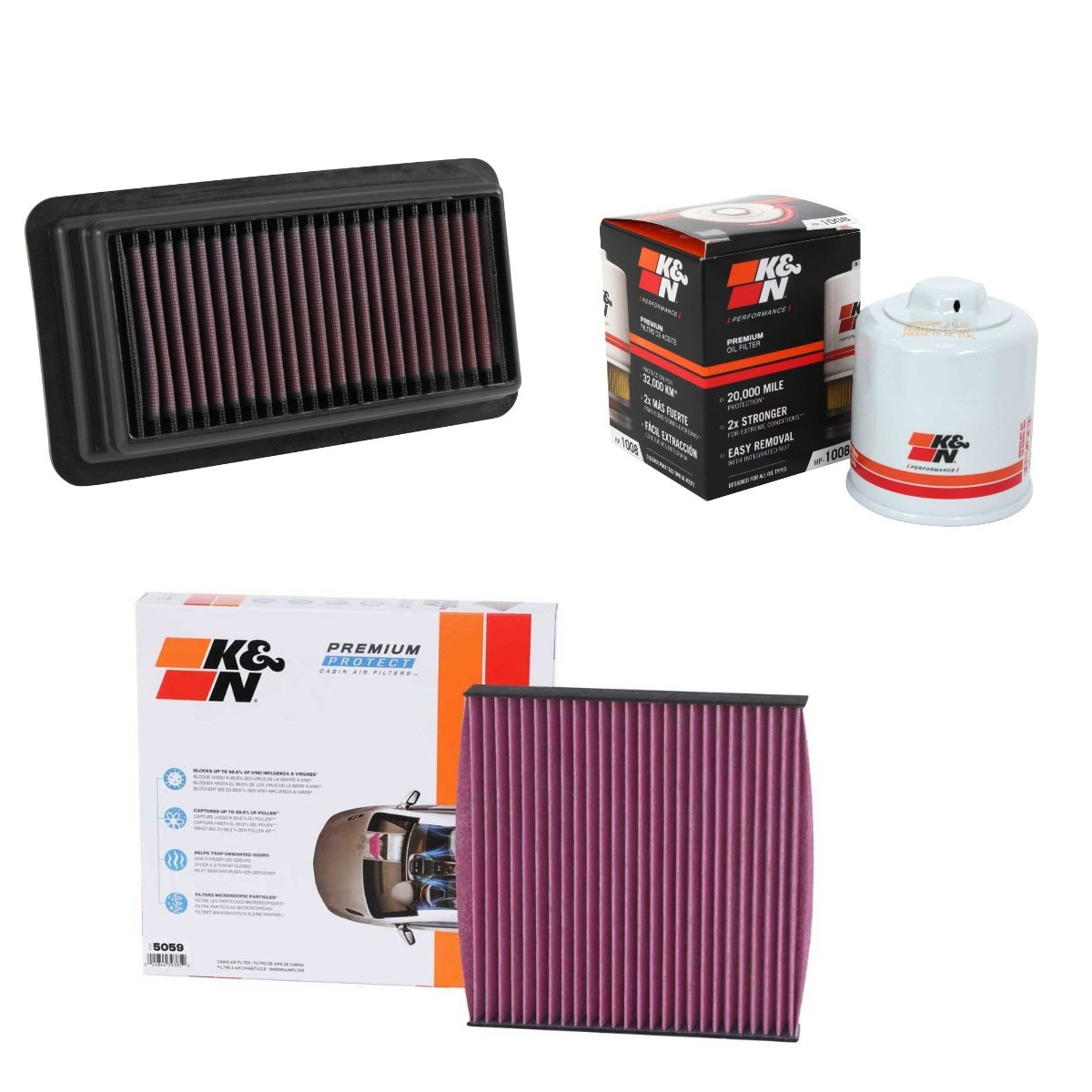 K&N Filters KNF4055N0018: Filterset