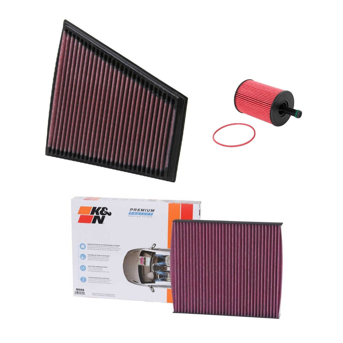K&N Filters KNF4055N0043: Filtrų komplektas
