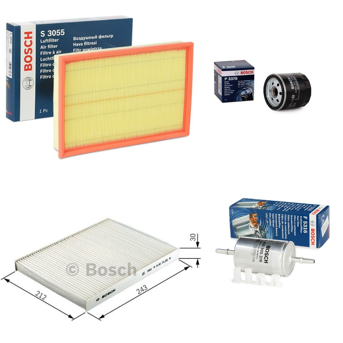 BOSCH BSH4055N0130: Filtrs-Komplekts