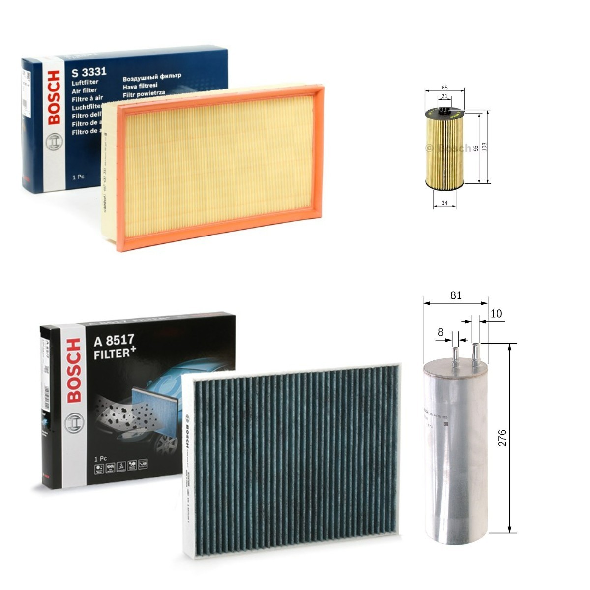 BOSCH BSH4055N0136: Filtrs-Komplekts