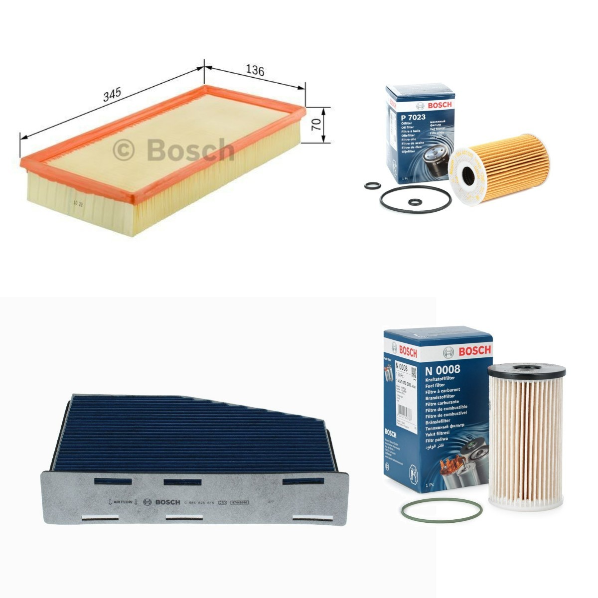 BOSCH BSH4055N0139: Kit filtri