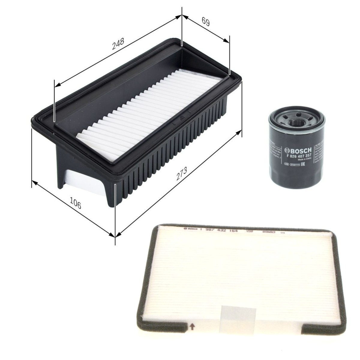 BOSCH BSH4055N0146: Set filtre