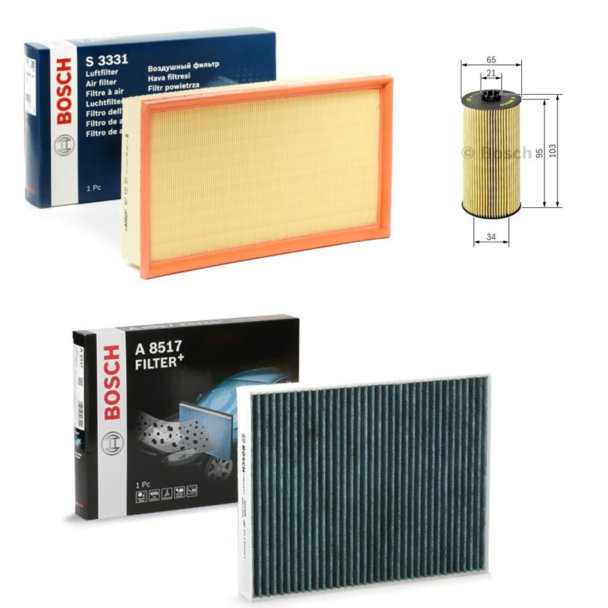 BOSCH BSH4055N0158: Filtrs-Komplekts