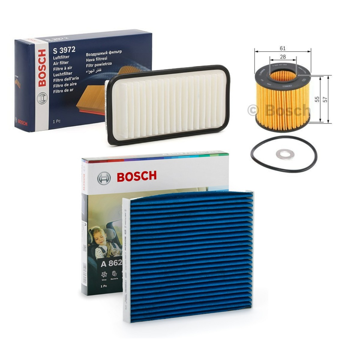 BOSCH BSH4055N0159: Filtrs-Komplekts
