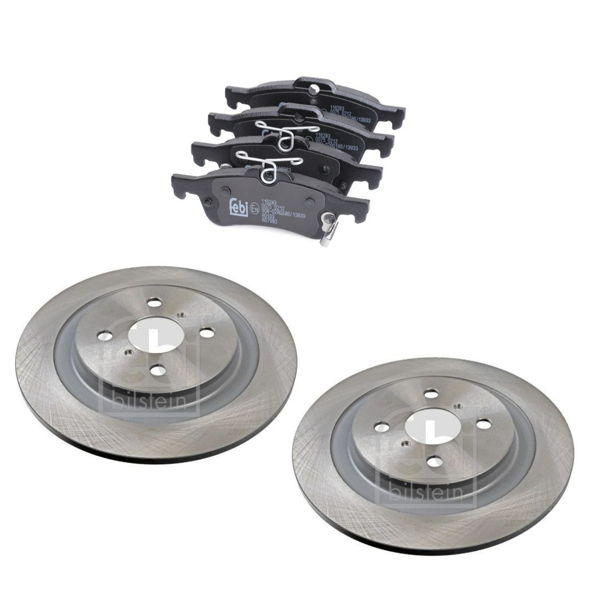 FEBI BILSTEIN FBL3405N0143: Kit de discos de freno y pastillas Eje trasero, Ø: 278mm, macizo