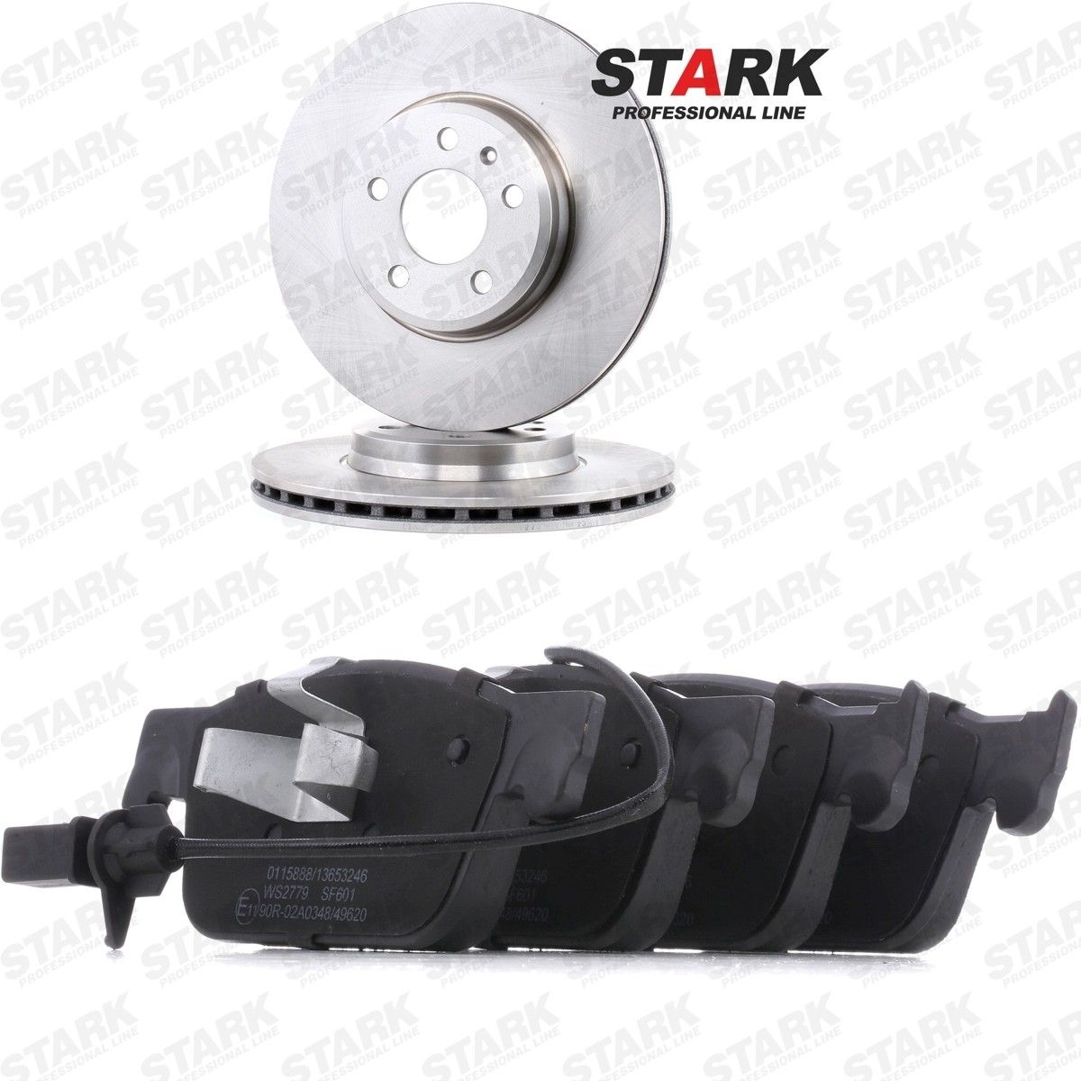 STARK SKBK-10993418: Pidurikomplekt, ketaspidur Esisild, Ø: 314mm, õhutusega