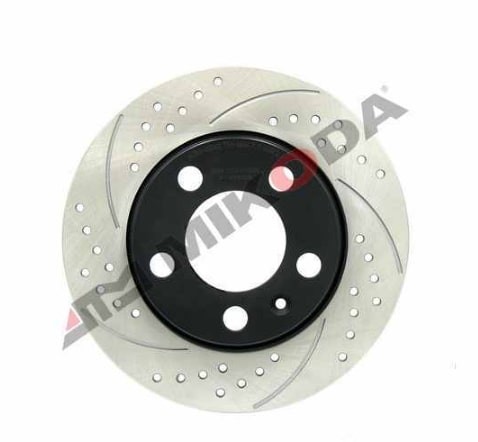 MIKODA 0242S: Brzdový kotúč Ø: 232mm, drážkované/dierované, Ø: 232mm GT