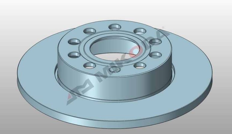 MIKODA 0258: Disque de frein Ø: 256mm, plein, Ø: 256mm