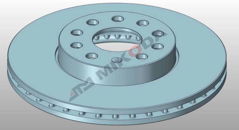 MIKODA 0259: Piduriketas Ø: 288mm, õhutusega, Ø: 288mm