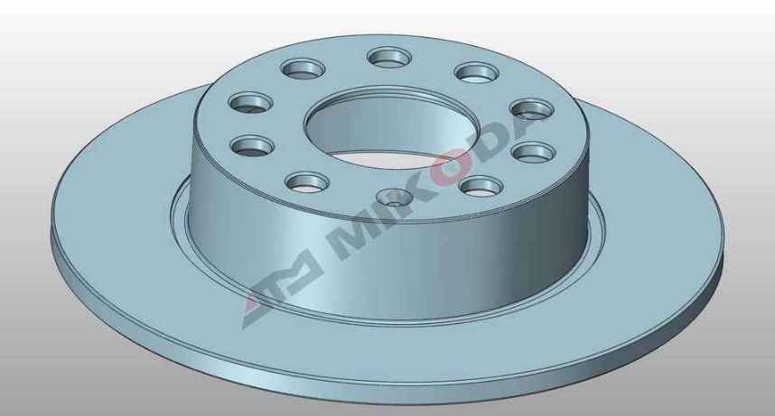 MIKODA 0260: Piduriketas Ø: 255mm, täis, Ø: 255mm