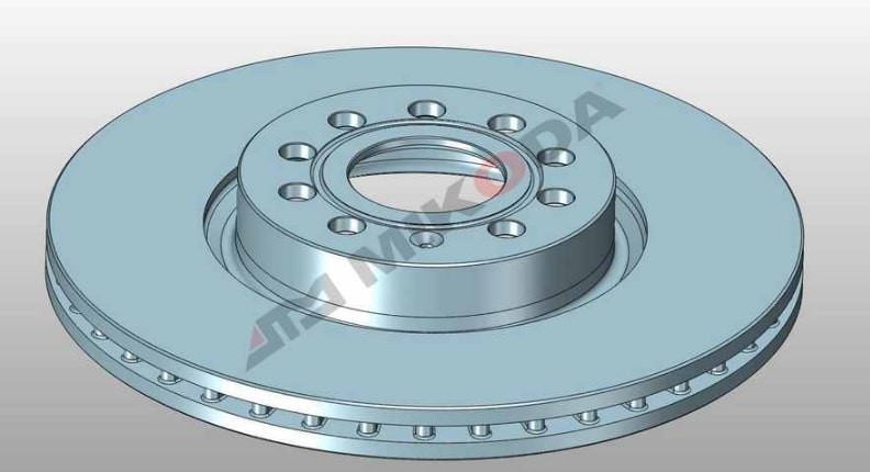 MIKODA 0262: Piduriketas Ø: 312mm, sisemine õhutus, Ø: 312mm