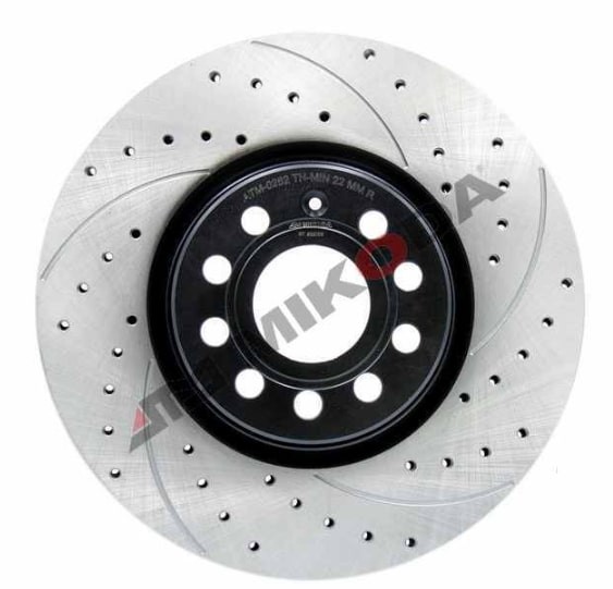 MIKODA 0262S: Piduriketas Ø: 312mm, piludega/augustatud, Ø: 312mm GT
