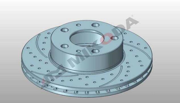 MIKODA 0325S: Bremseskive Ø: 280,0mm, slidset/perforeret, Ø: 280,0mm GT