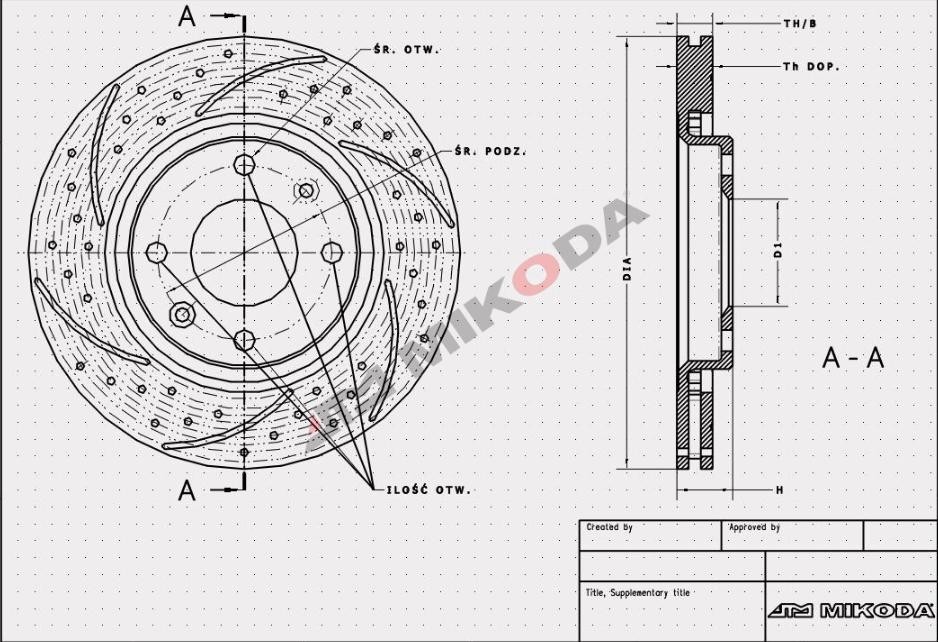 MIKODA 0359S: Piduriketas Ø: 281,0mm, piludega/augustatud, Ø: 281,0mm GT
