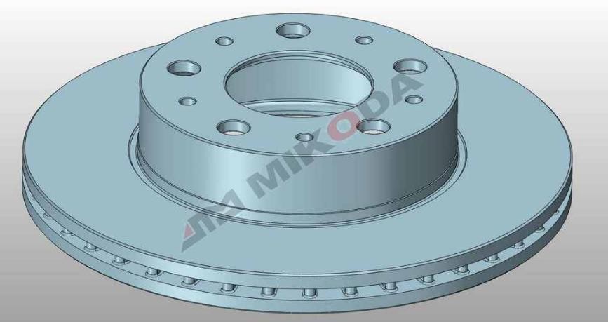 MIKODA 0373: Féktárcsa Ø: 300,0mm, Szellőztetett, Ø: 300,0mm