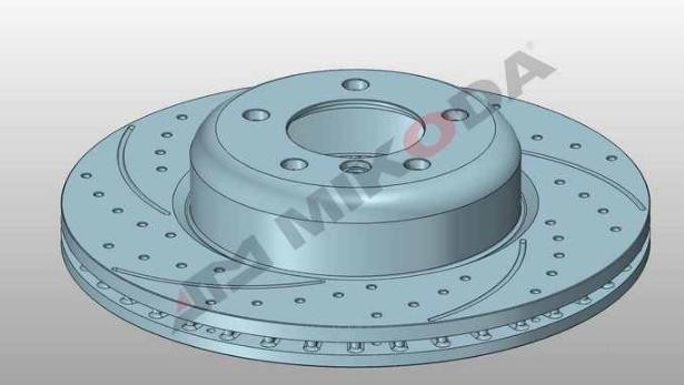 MIKODA 0492S: Piduriketas Ø: 338mm, piludega/augustatud GT