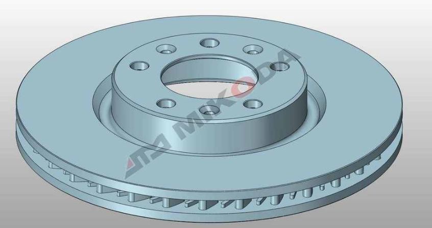 MIKODA 0582: Bremseskive Ø: 283mm, indvendigt ventileret, Ø: 283mm