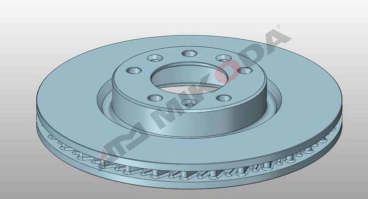 MIKODA 0585: Bremseskive Ø: 283mm, indvendigt ventileret, Ø: 283mm