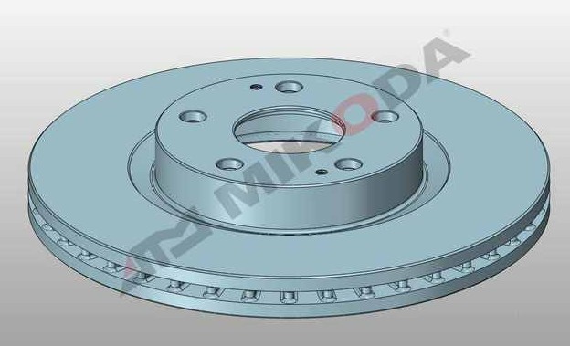 MIKODA 2243: Disque de frein Ø: 295,0mm, ventilé, Ø: 295,0mm