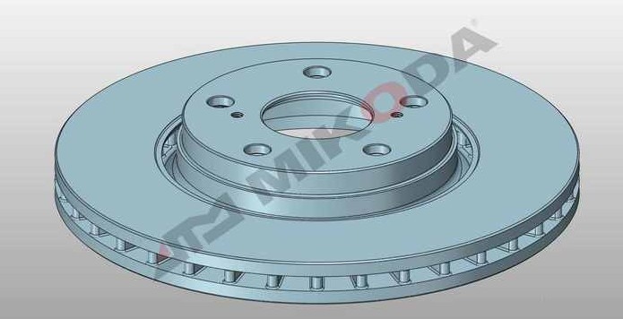 MIKODA 2249: Piduriketas Ø: 295mm, õhutusega, Ø: 295mm