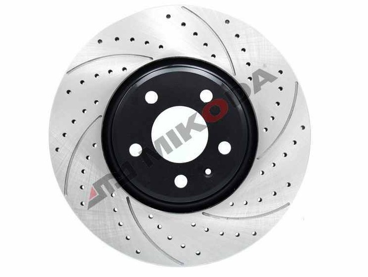 MIKODA 4207S: Brzdový kotouč R: 320,0mm, se štěrbinami / děrováno, R: 320,0mm GT