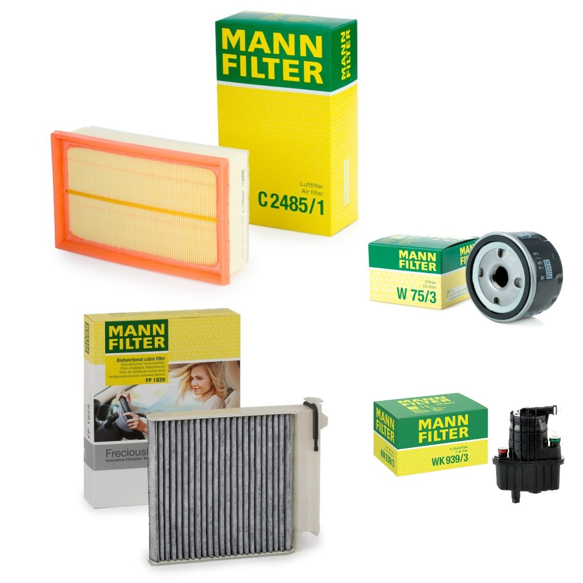 MANN-FILTER MNF4055N0161: Filterset