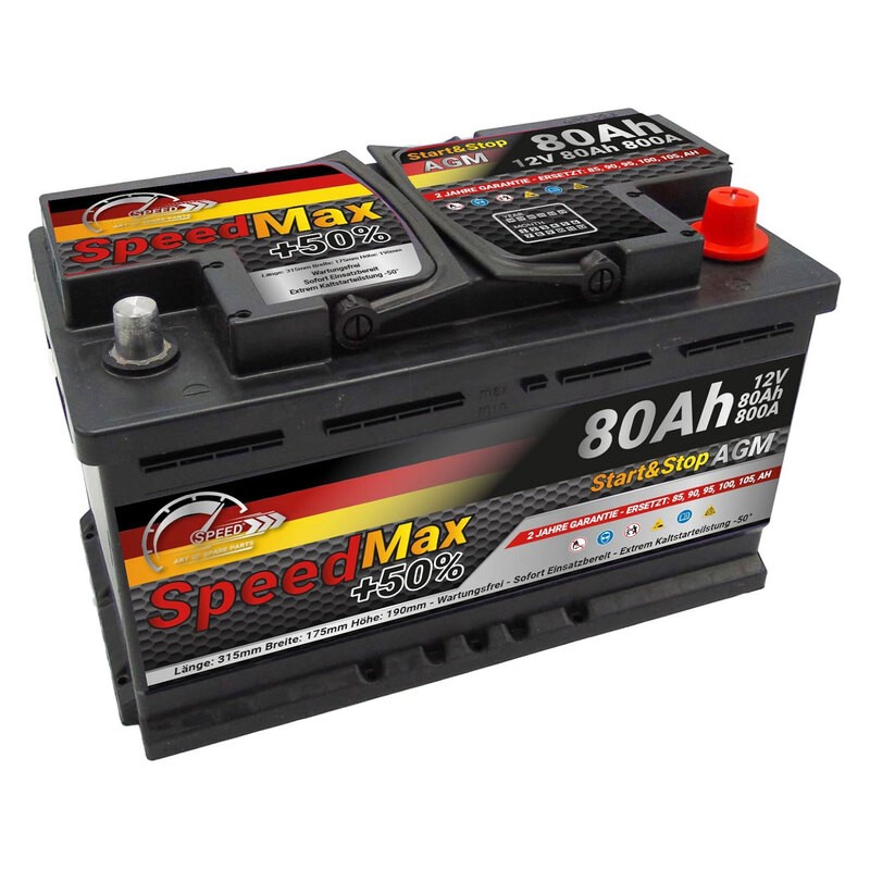 SPEED SPEEL480AGMMAX: Starterio akumuliatorius