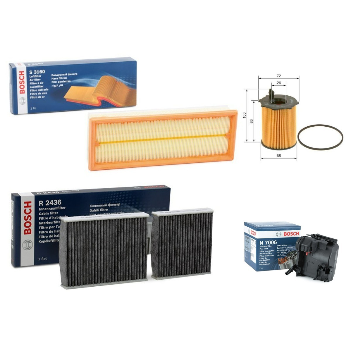 BOSCH BSH4055N0171 Filterset