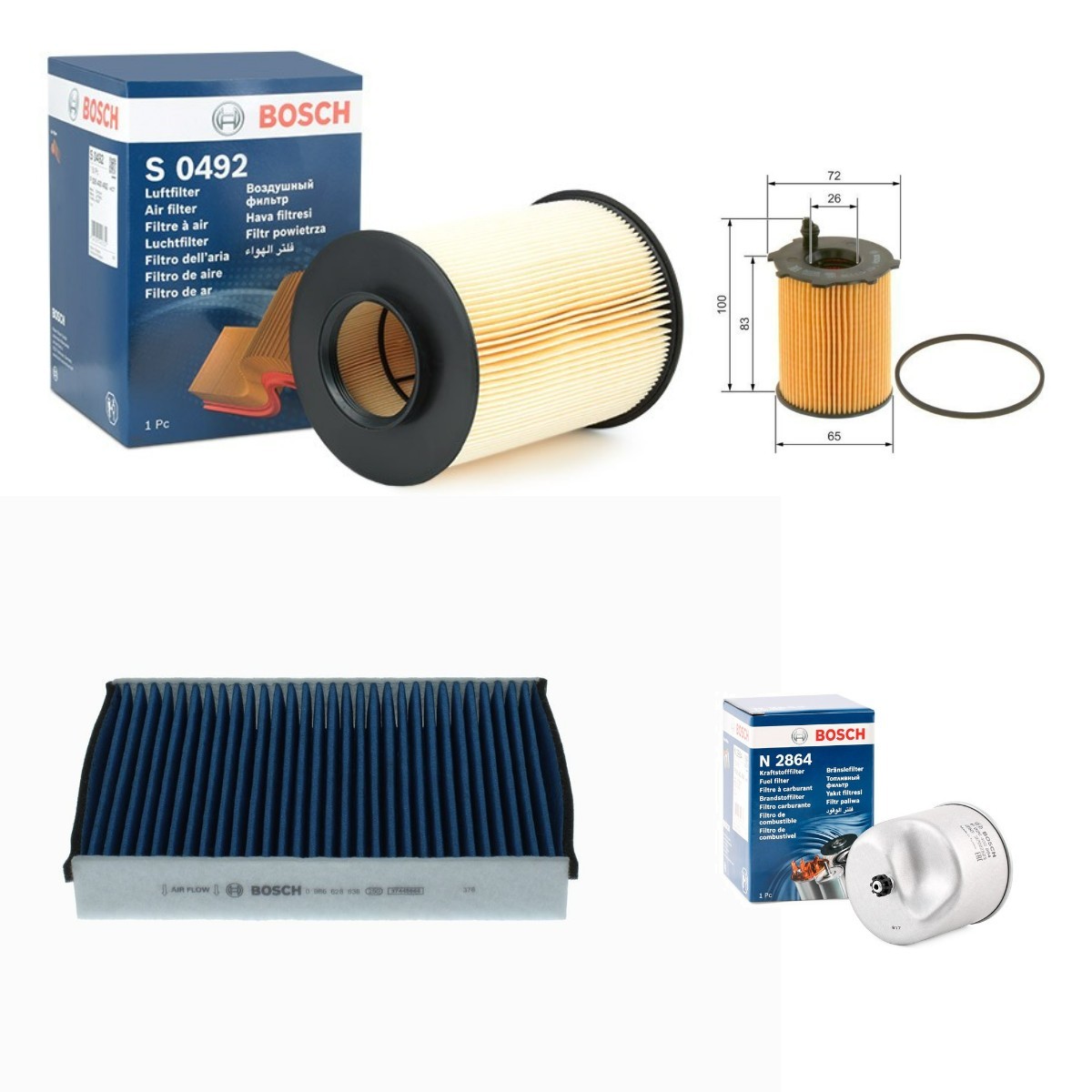 BOSCH BSH4055N0174 Filterset