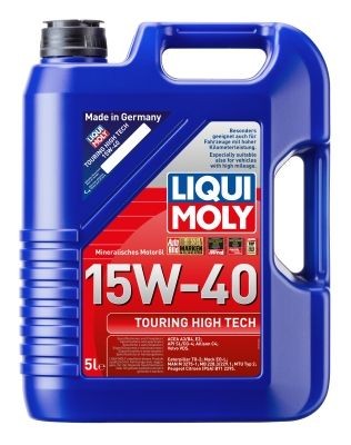 LIQUI MOLY 1096: Olio motore 5l, 15W-40 Touring High Tech