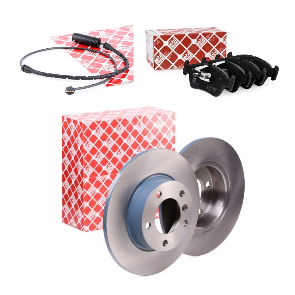 FEBI BILSTEIN FBL3405N0223: Pidurikomplekt, ketaspidur Esisild, esisild vasakul, esisild paremal, Ø: 286mm, täis