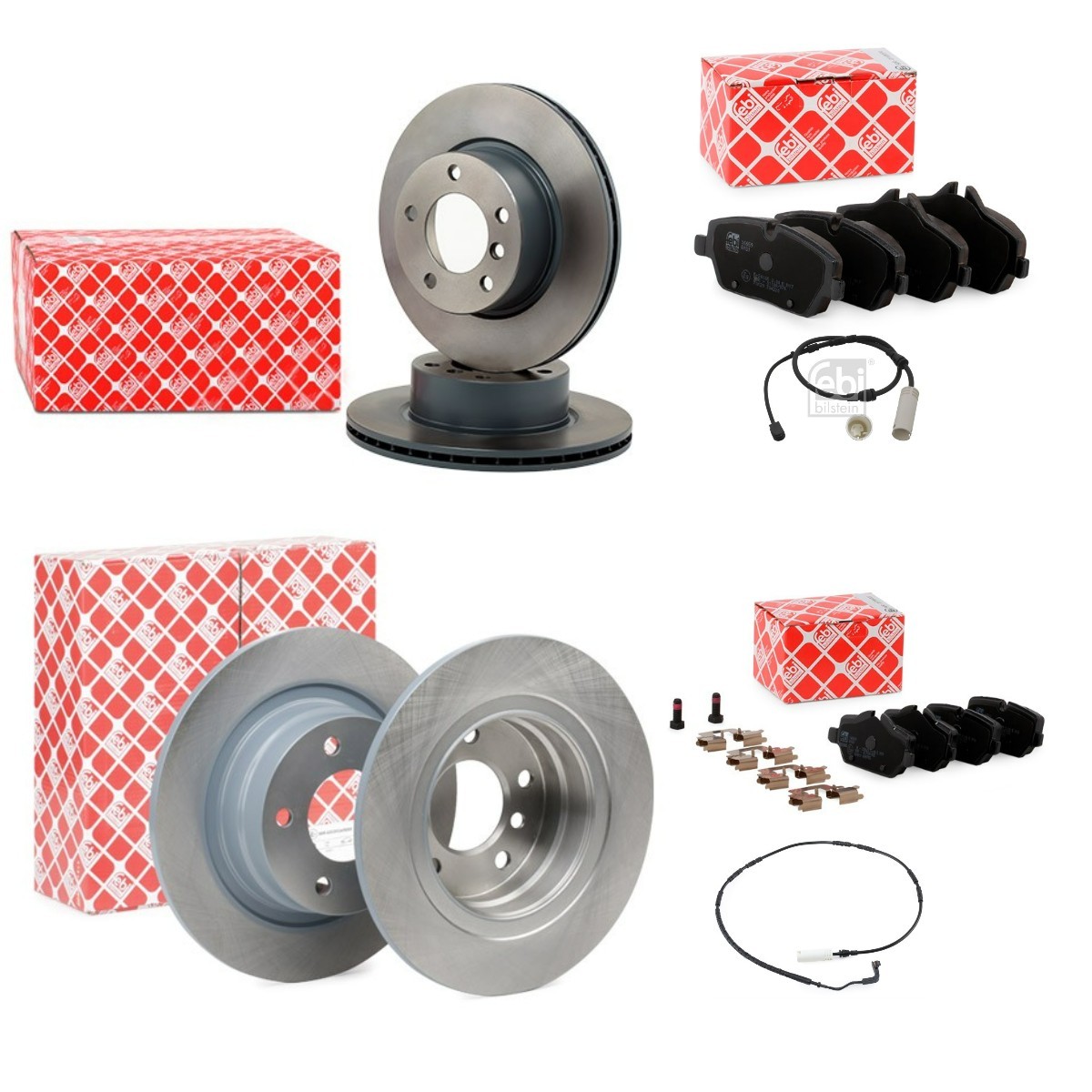 FEBI BILSTEIN FBL3405FR046: Pidurikomplekt, ketaspidur Esisild, Tagasild, Ø: 292, 296mm, sisemine õhutus, täis