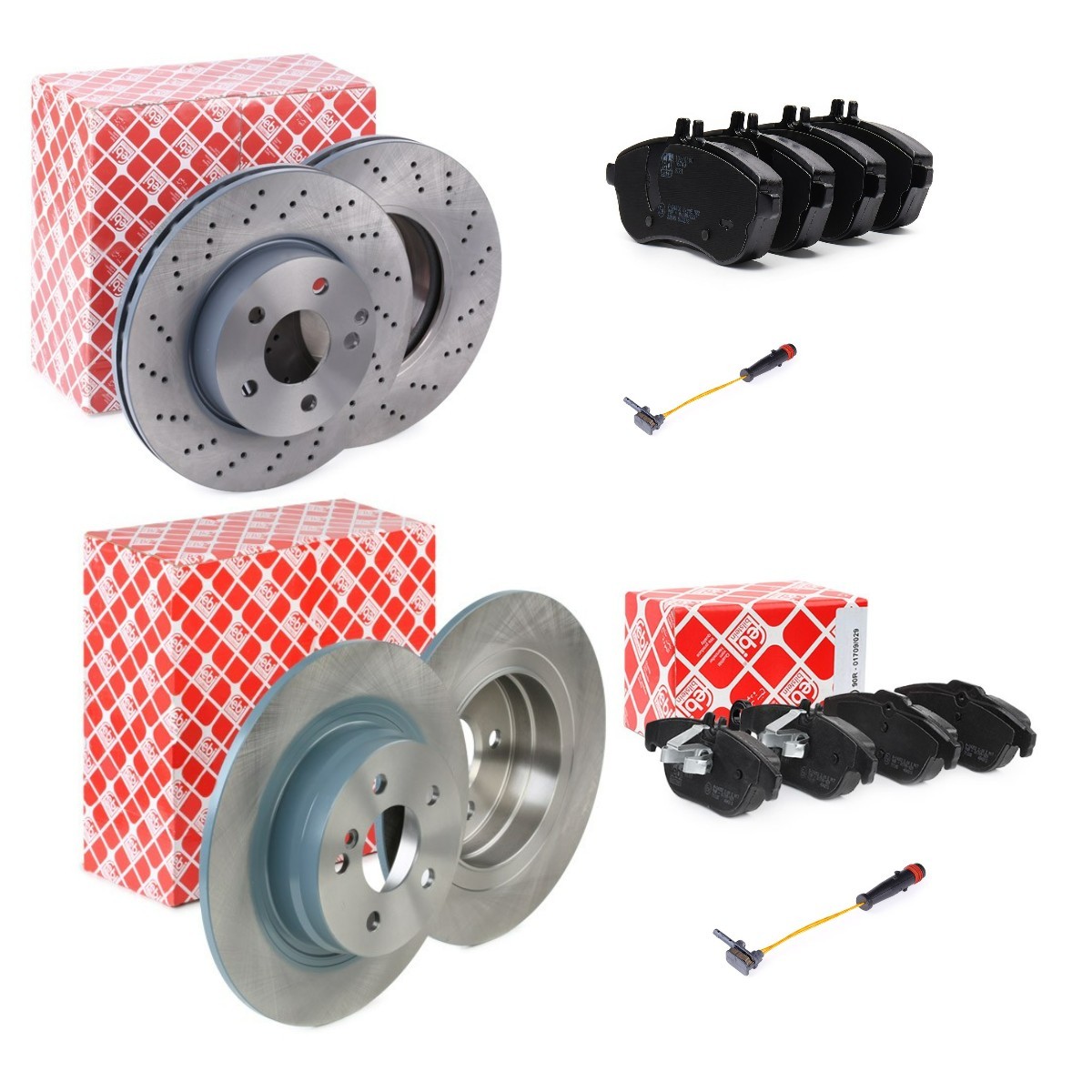FEBI BILSTEIN FBL3405FR048: Pidurikomplekt, ketaspidur Esisild, Tagasild, Ø: 295, 300mm, augustatud/sise, täis