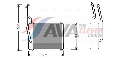 AVA COOLING SYSTEMS CN5240: Kondenzátor, klimatizace s vysoušečem