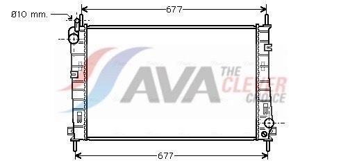 AVA COOLING SYSTEMS FDA2335 Kühler, Motorkühlung ** CLEVER FIT ** ohne Ausgleichsbehälter