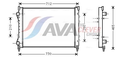 AVA COOLING SYSTEMS HY3153: Radiator racire ulei, cutie de viteze automata