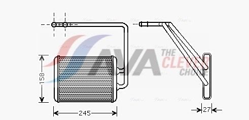 AVA COOLING SYSTEMS HY6141: Топлообменник, отопление на вътрешното пространство