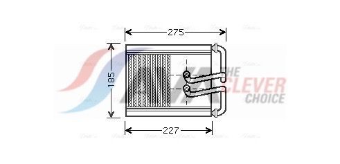 AVA COOLING SYSTEMS HY6169: Топлообменник, отопление на вътрешното пространство с тръбопровод