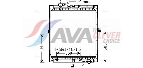 AVA COOLING SYSTEMS IV2070: Radiatore motore