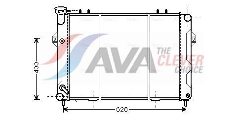 AVA COOLING SYSTEMS JE2008: Radiatorius, variklio aušinimas ** CLEVER FIT ** su alyvos aušintuvu, be išsiplėtimo bakelio