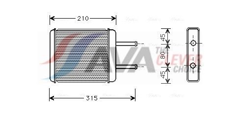 AVA COOLING SYSTEMS KA6007: Топлообменник, отопление на вътрешното пространство с тръбопровод