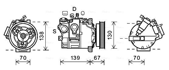 AVA COOLING SYSTEMS MSK427: Κομπρεσέρ air condition