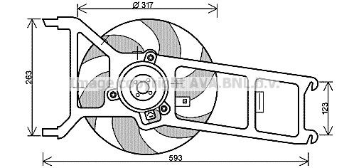AVA COOLING SYSTEMS PE7534: Βεντιλατέρ 317mm