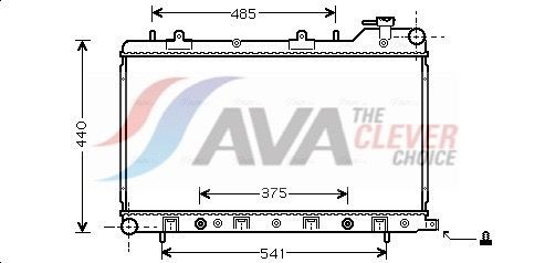 AVA COOLING SYSTEMS SU2049: Radiatore motore ** CLEVER FIT ** con radiatore dell’olio, senza serbatoio compensazione